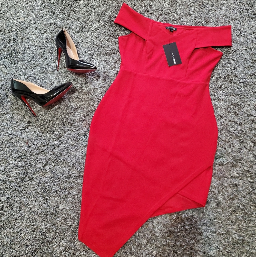 Red Fashion Nova Dress